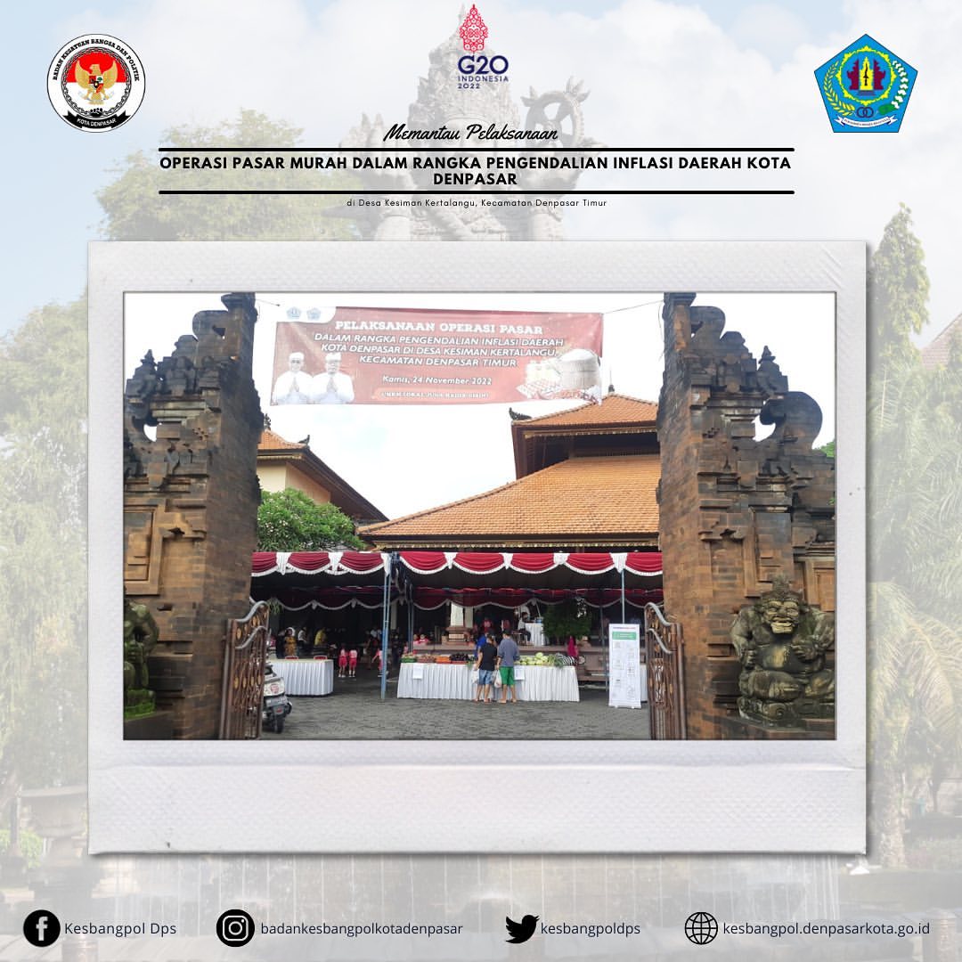 Operasi Pasar Murah dalam rangka Pengendalian Inflasi Daerah Kota Denpasar 