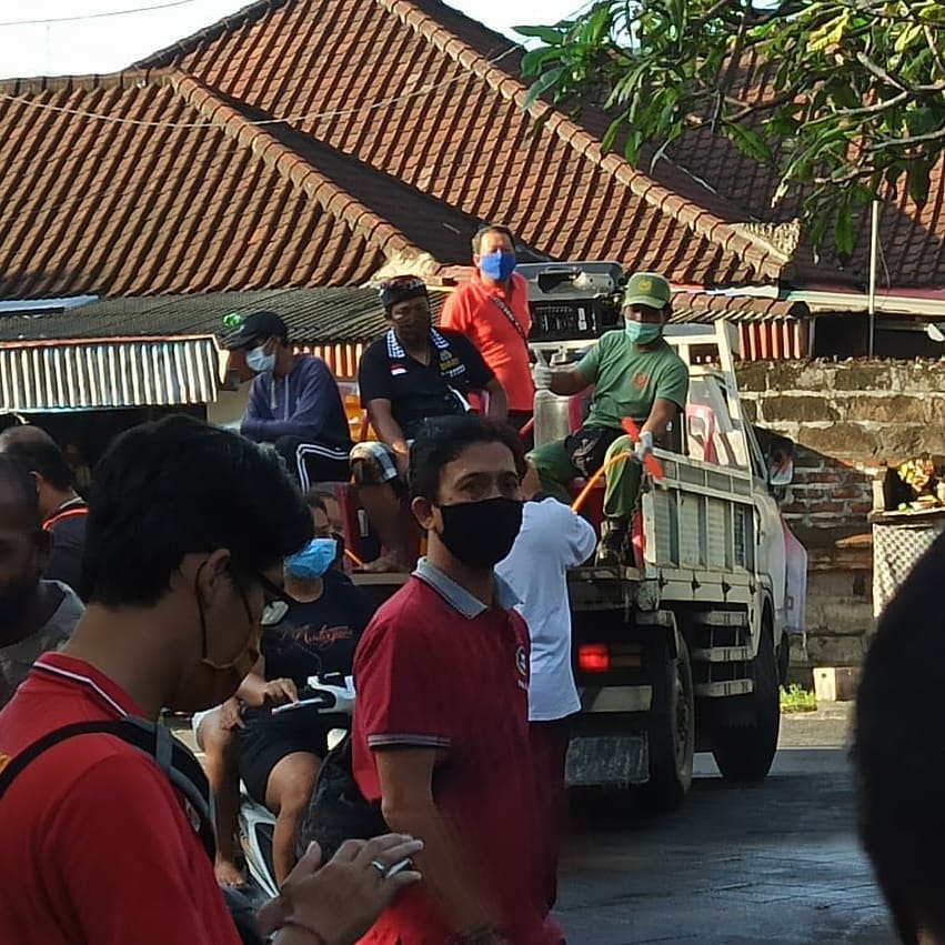 Giat Penyemprotan Bersama Bapak Angkat