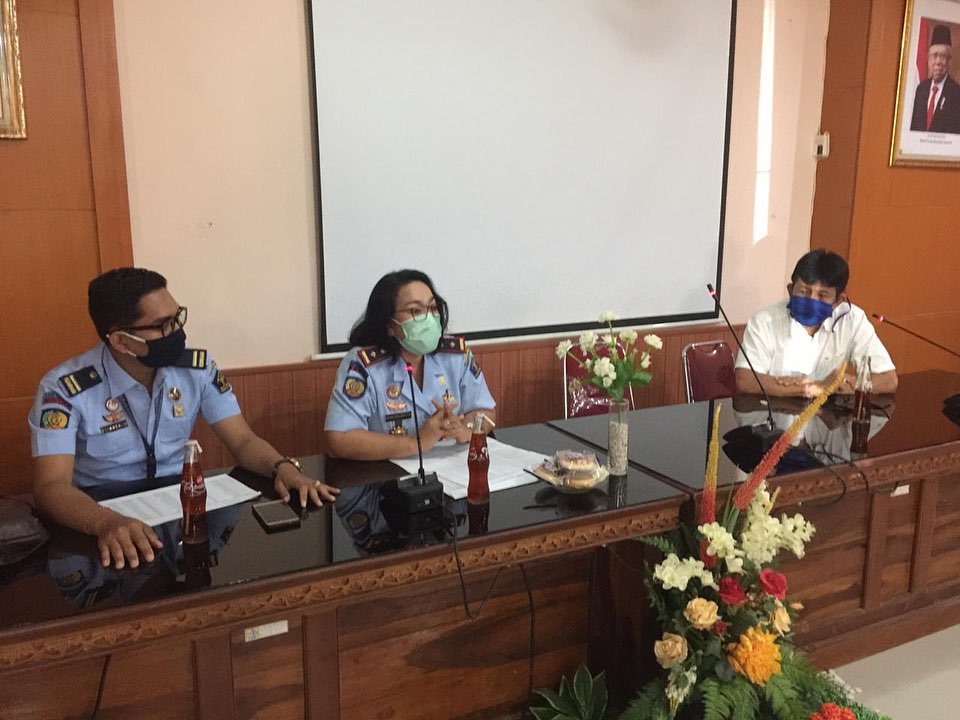 Rapat Terbatas Koordinasi Kepala Badan Kesbangpol Kota Denpasar dengan Kanwil Kemenhankam Devisi Lapas Provinsi Bali