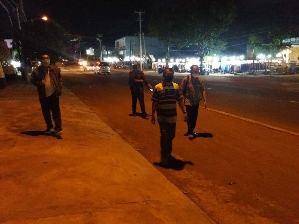 Kesbangpol Kota Denpasar Mengadakan Pemantauan Situasi Malam